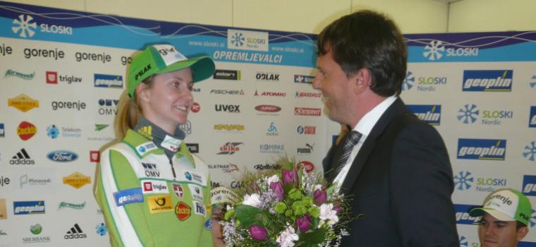 Press conference of the Ski association of Slovenia held at Geoplin